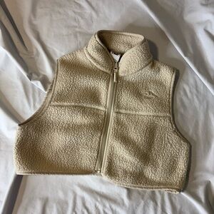 Tna Polartec Thermal Pro Mockneck Cropped Vest Mullein